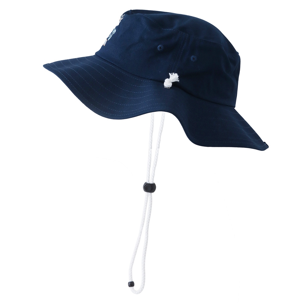 The Mad Hueys Down To Fish Wide Brim Hat Navy L/XL