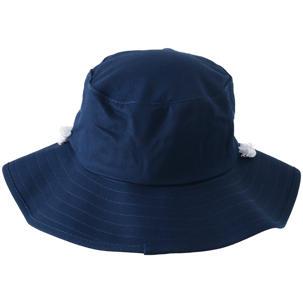 The Mad Hueys Down To Fish Wide Brim Hat Navy L/XL