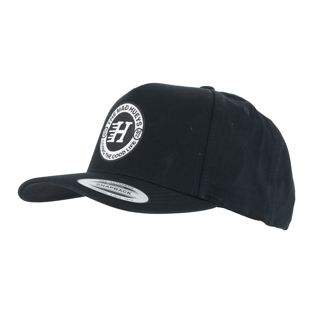 The Mad Hueys Good Life Twill Snapback Cap Black