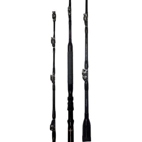 Okuma Makaira Fully Rollered Straight Butt Overhead Game Rod Black 5ft 10in 24kg 1pc