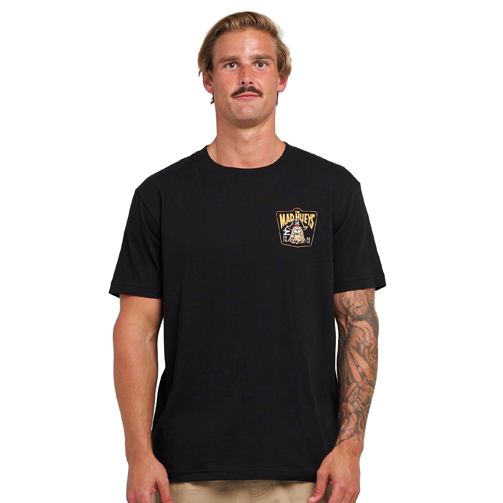 The Mad Hueys Plundering Booty Mens T-Shirt Black