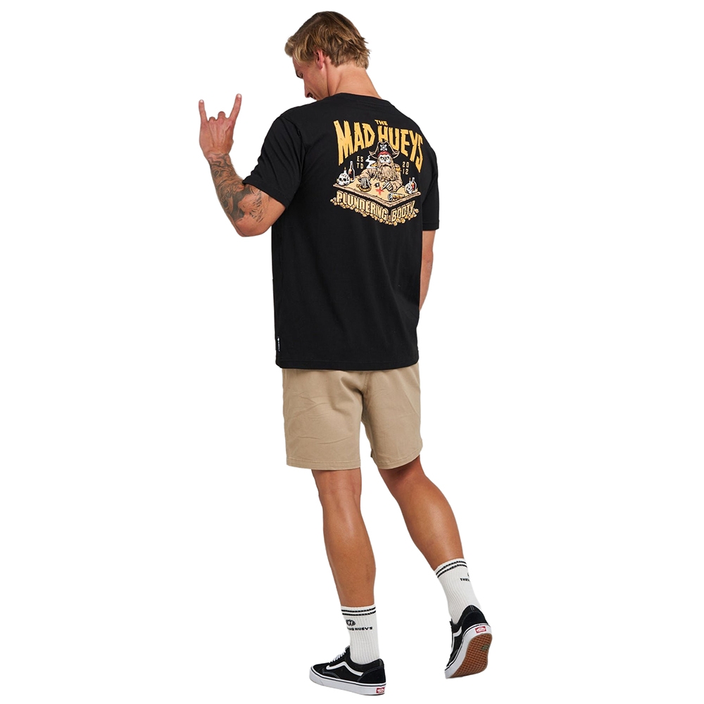 The Mad Hueys Plundering Booty Mens T-Shirt Black