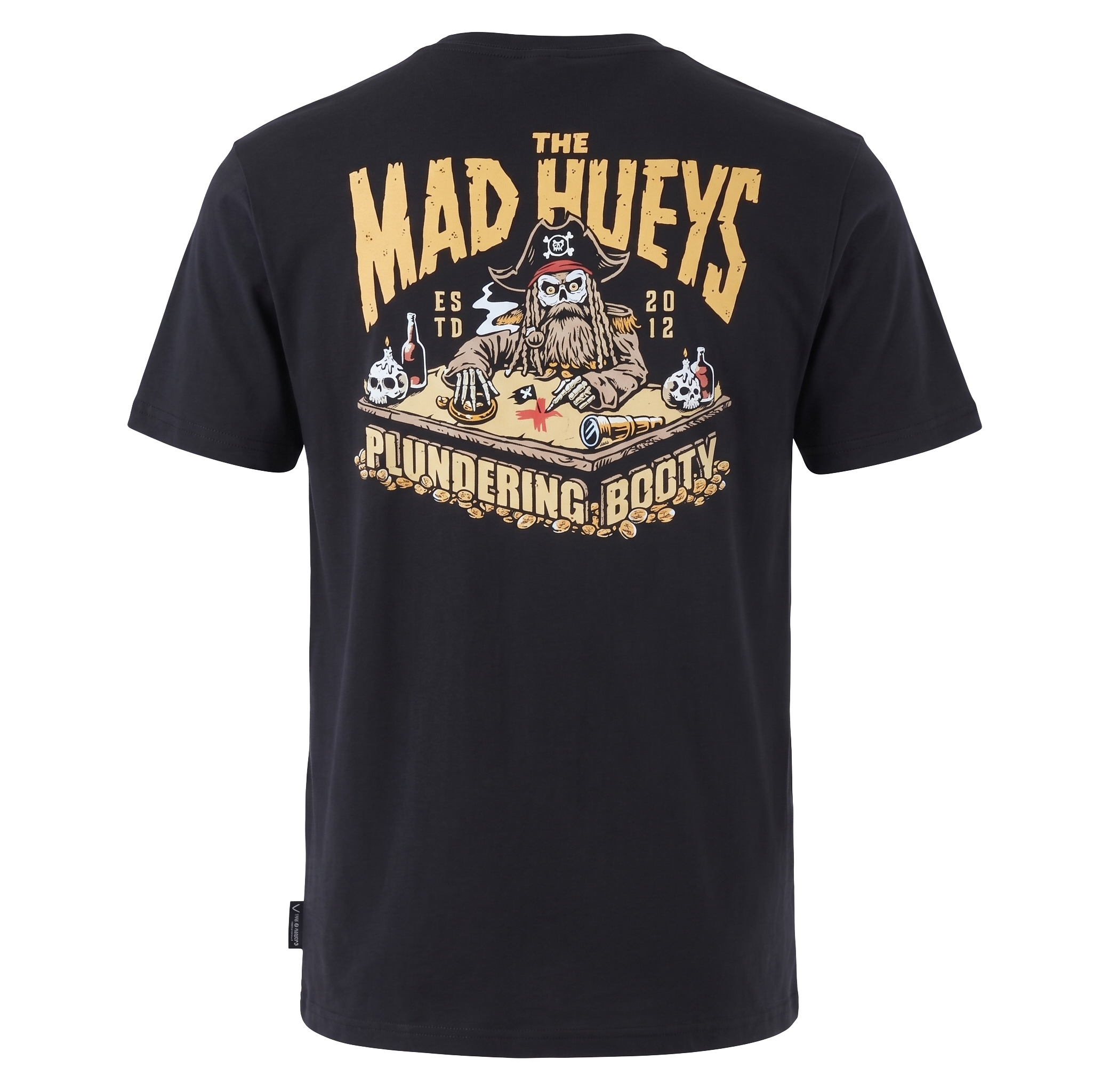 The Mad Hueys Plundering Booty Mens T-Shirt Black