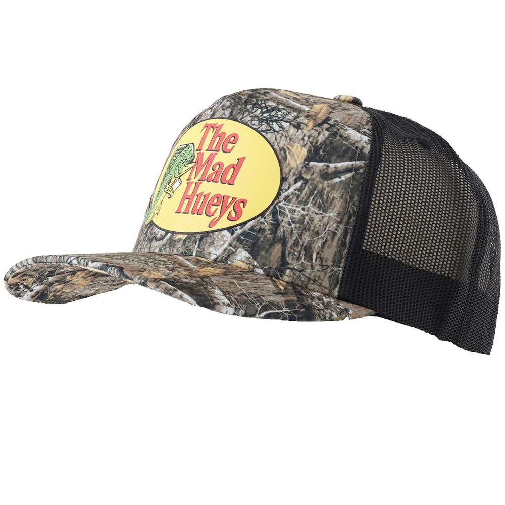 The Mad Hueys Pro Hueys Twill Trucker Cap Woodland Camo