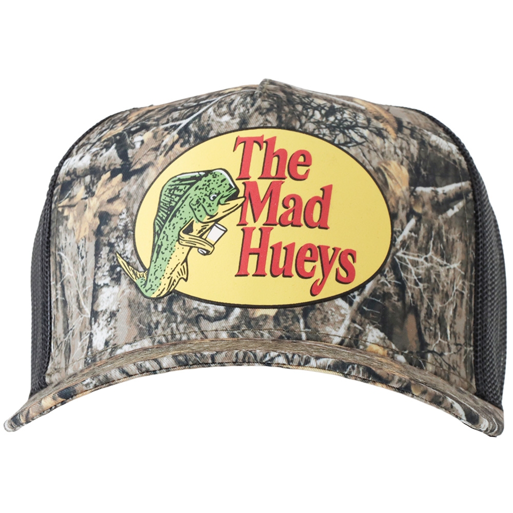 The Mad Hueys Pro Hueys Twill Trucker Cap Woodland Camo