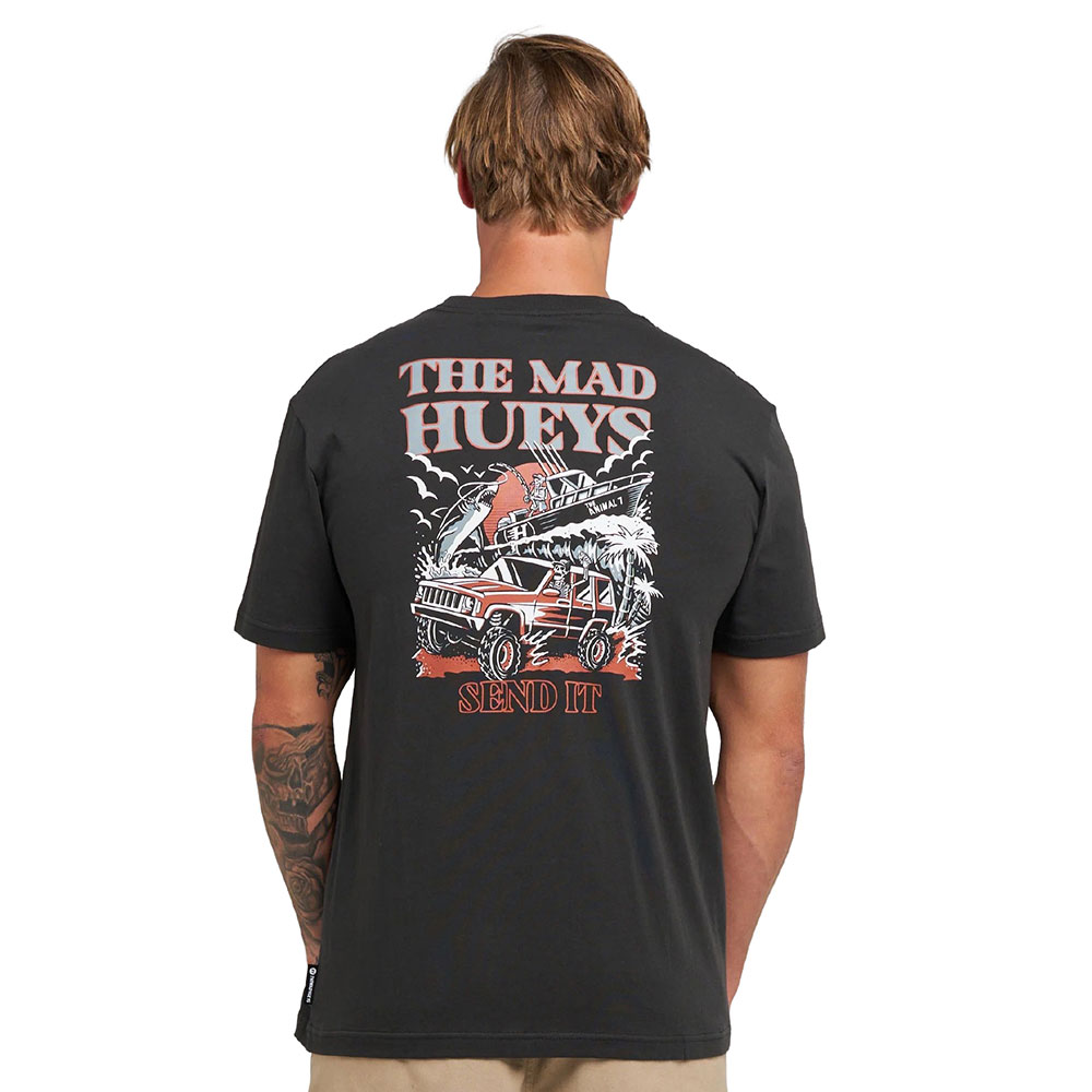 The Mad Hueys Send It Mens T-Shirt Vintage Black