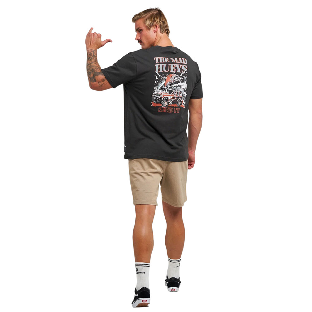 The Mad Hueys Send It Mens T-Shirt Vintage Black