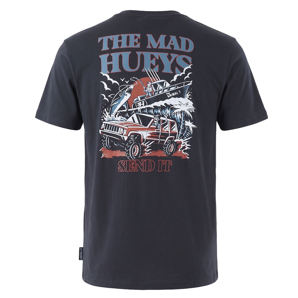 The Mad Hueys Send It Mens T-Shirt Vintage Black