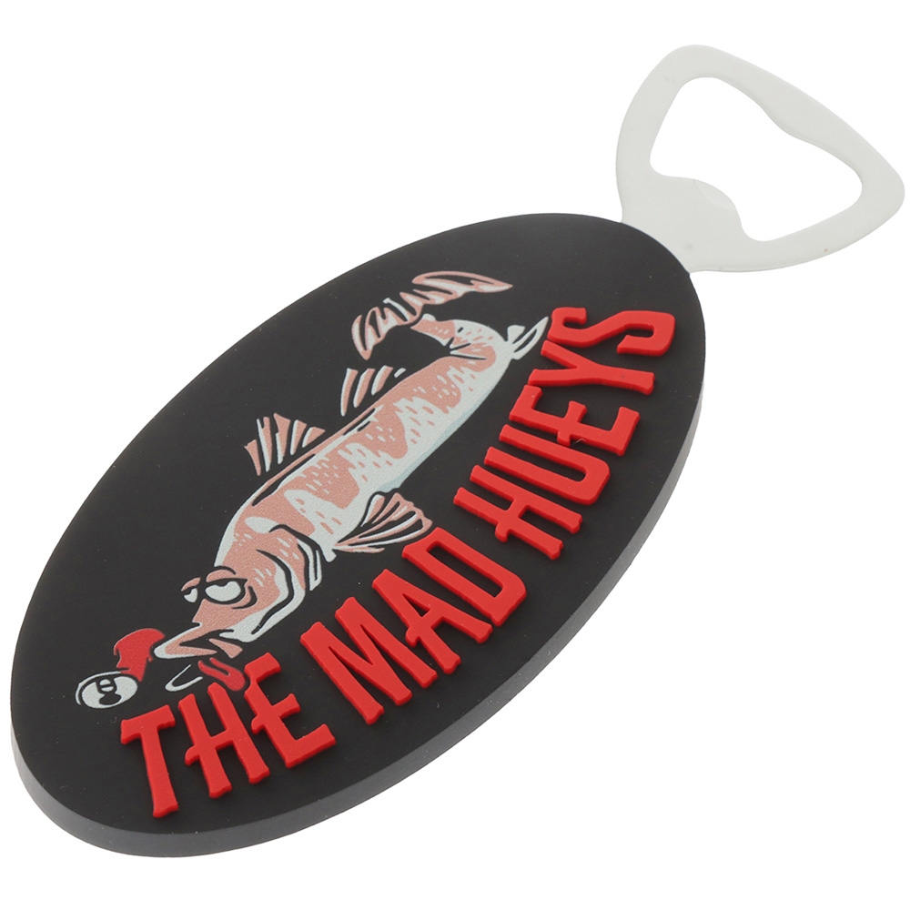 The Mad Hueys Ship Faced Magnetic Bottle Opener Black