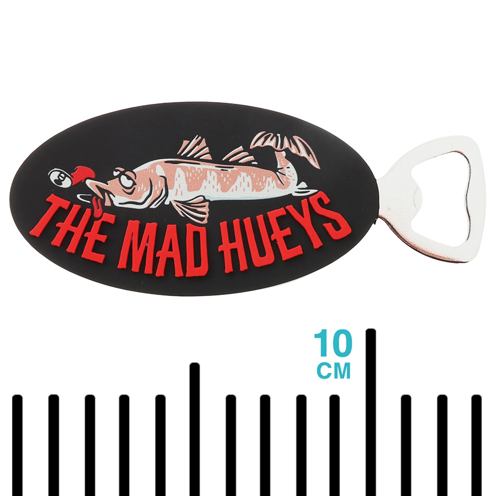 The Mad Hueys Ship Faced Magnetic Bottle Opener Black