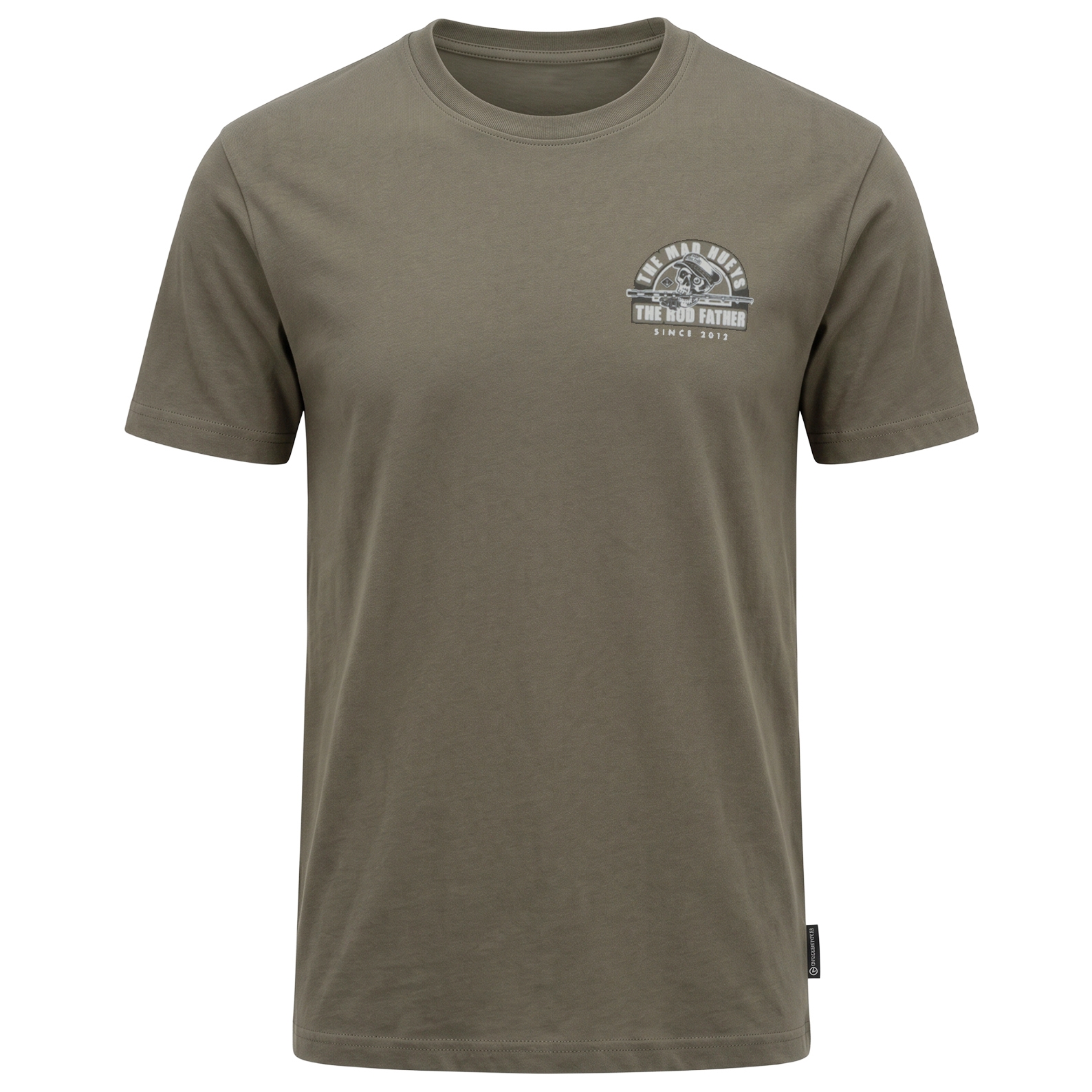 The Mad Hueys The Rod Father Mens T-Shirt Olive