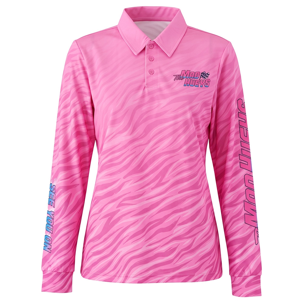 The Mad Hueys On The Track Womens Fishing Jersey UPF50+