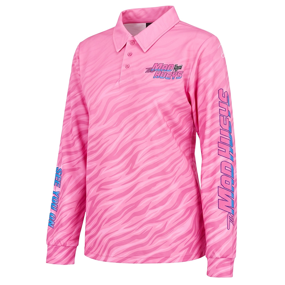 The Mad Hueys On The Track Womens Fishing Jersey UPF50+