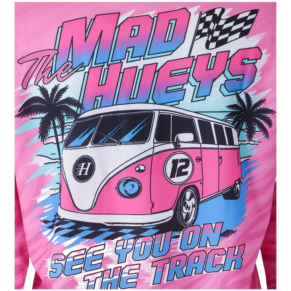 The Mad Hueys On The Track Womens Fishing Jersey UPF50+