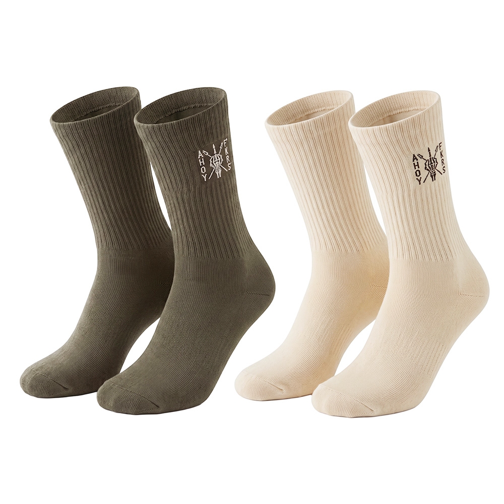 The Mad Hueys Ahoy Fkrs Storm Crew Socks 2-Pack Multi