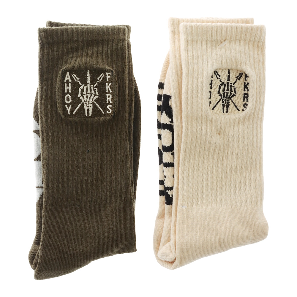 The Mad Hueys Ahoy Fkrs Storm Crew Socks 2-Pack Multi