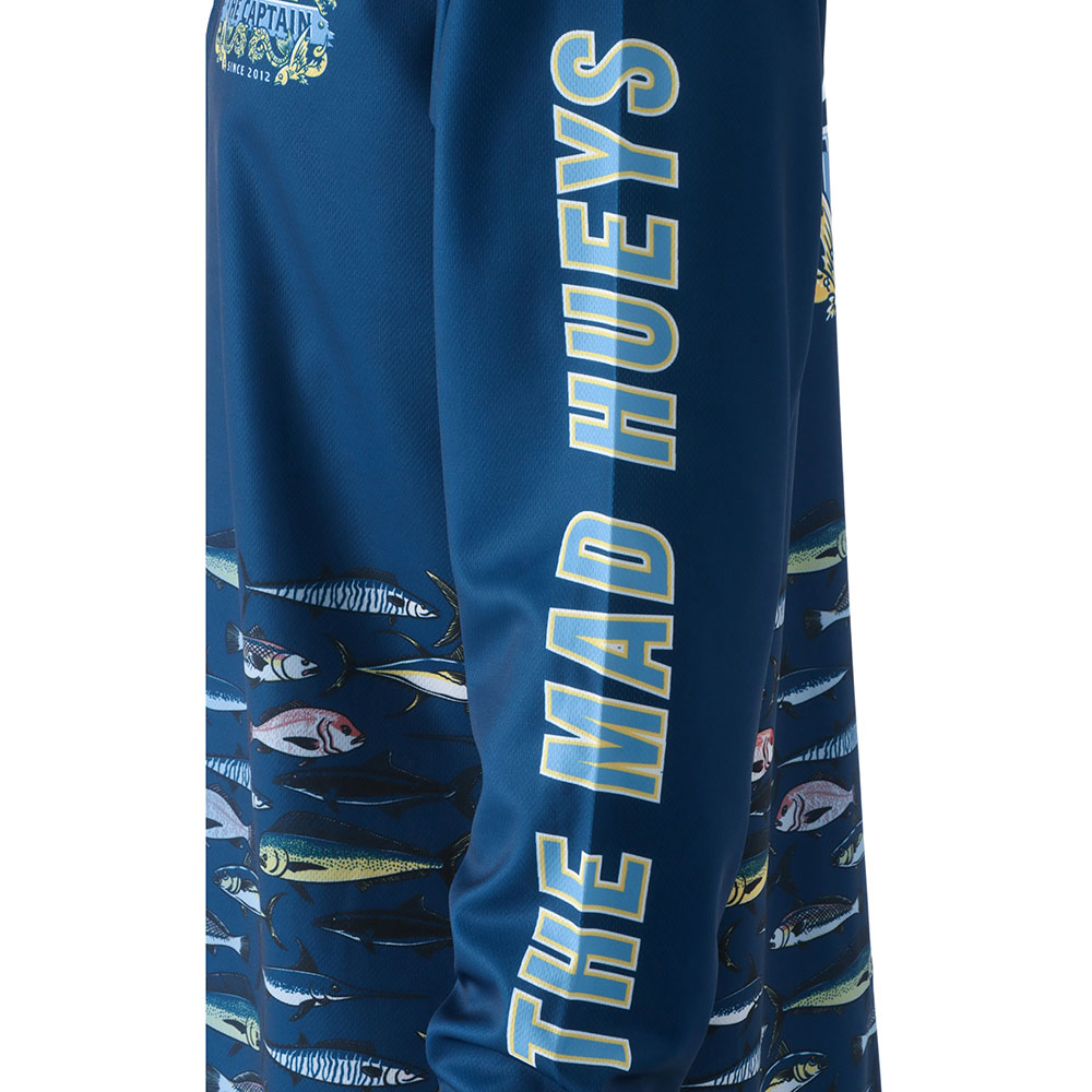 The Mad Hueys Dragon Captain Mens Fishing Jersey UPF50+ Navy