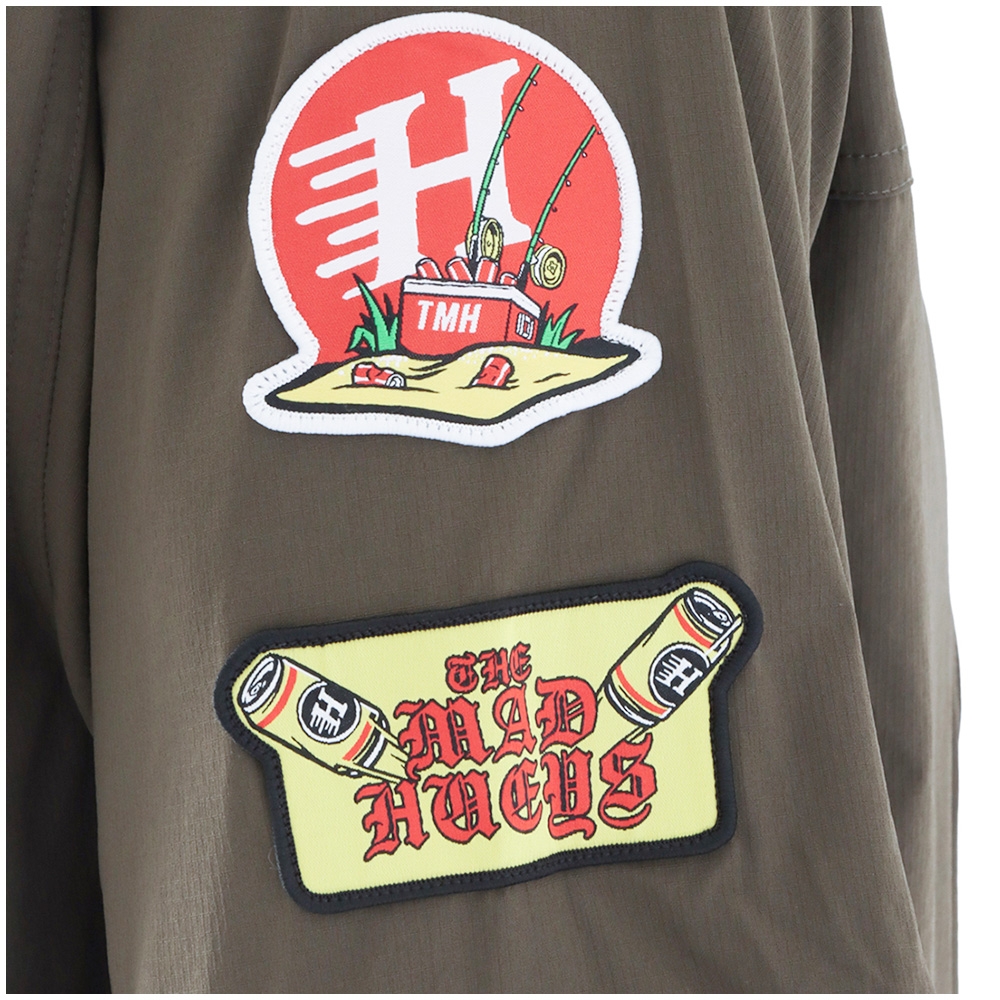 The Mad Hueys Pro Hueys Mens Fishing Shirt UPF50+ Olive