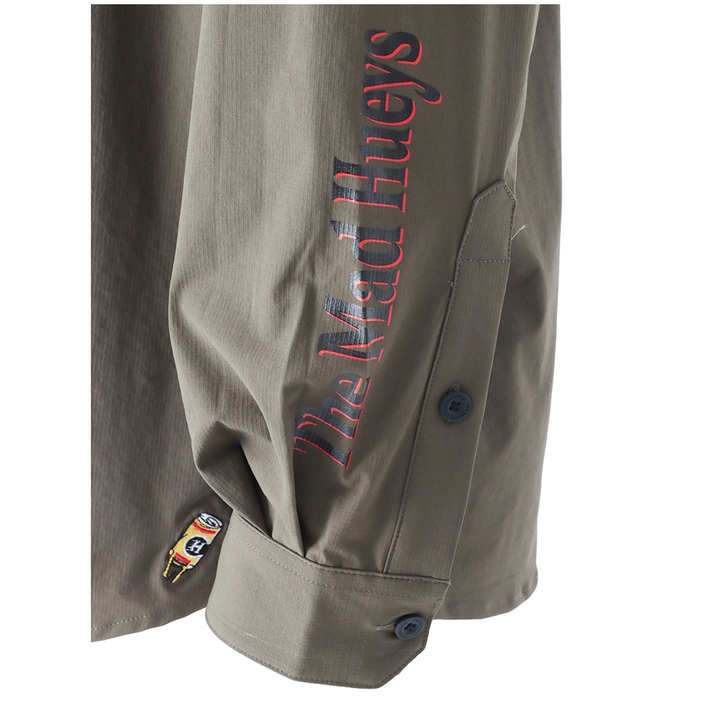 The Mad Hueys Pro Hueys Mens Fishing Shirt UPF50+ Olive