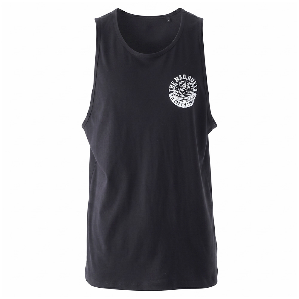 The Mad Hueys Shield Fk Off Mens Singlet Black