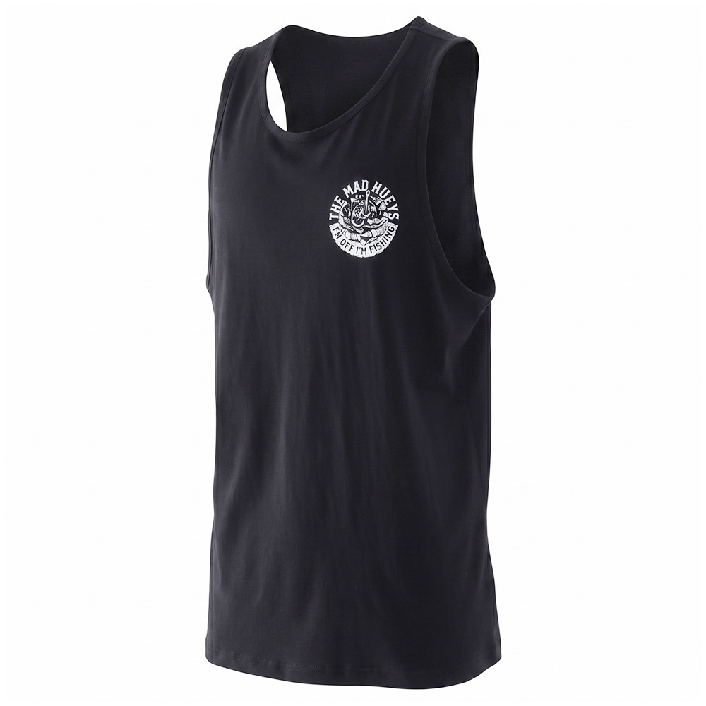 The Mad Hueys Shield Fk Off Mens Singlet Black