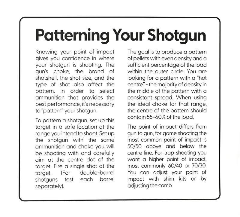 Game On Shotgun Patterning Target 1pc