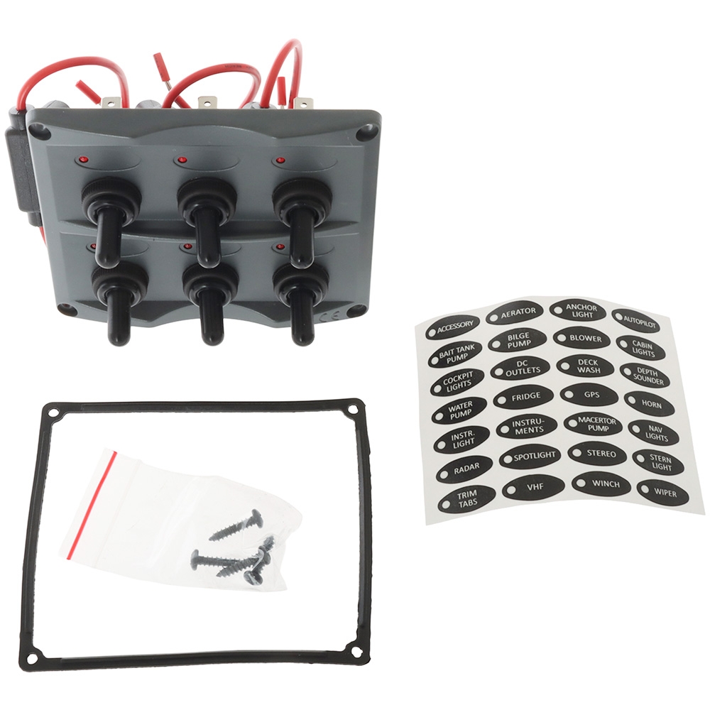 BLA Waterproof Switch Panel 6 Gang