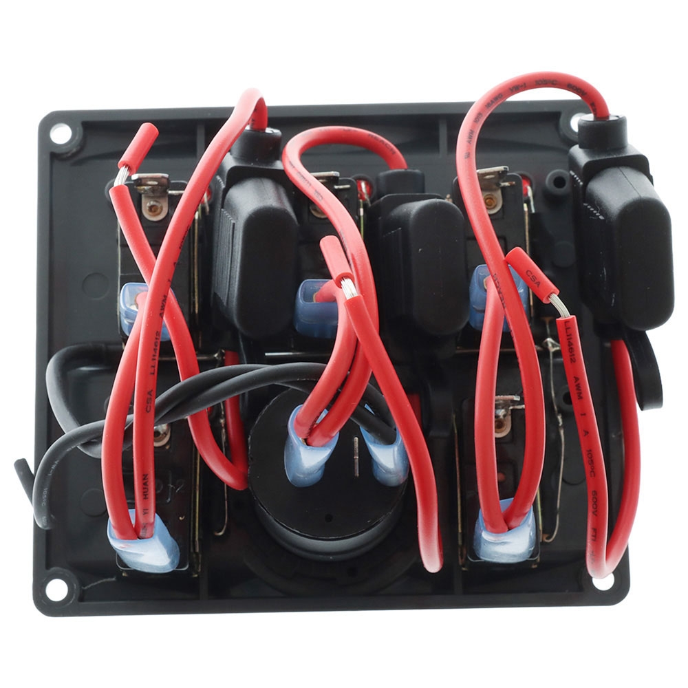 BLA Waterproof Switch Panel 5 Gang with 12V Socket