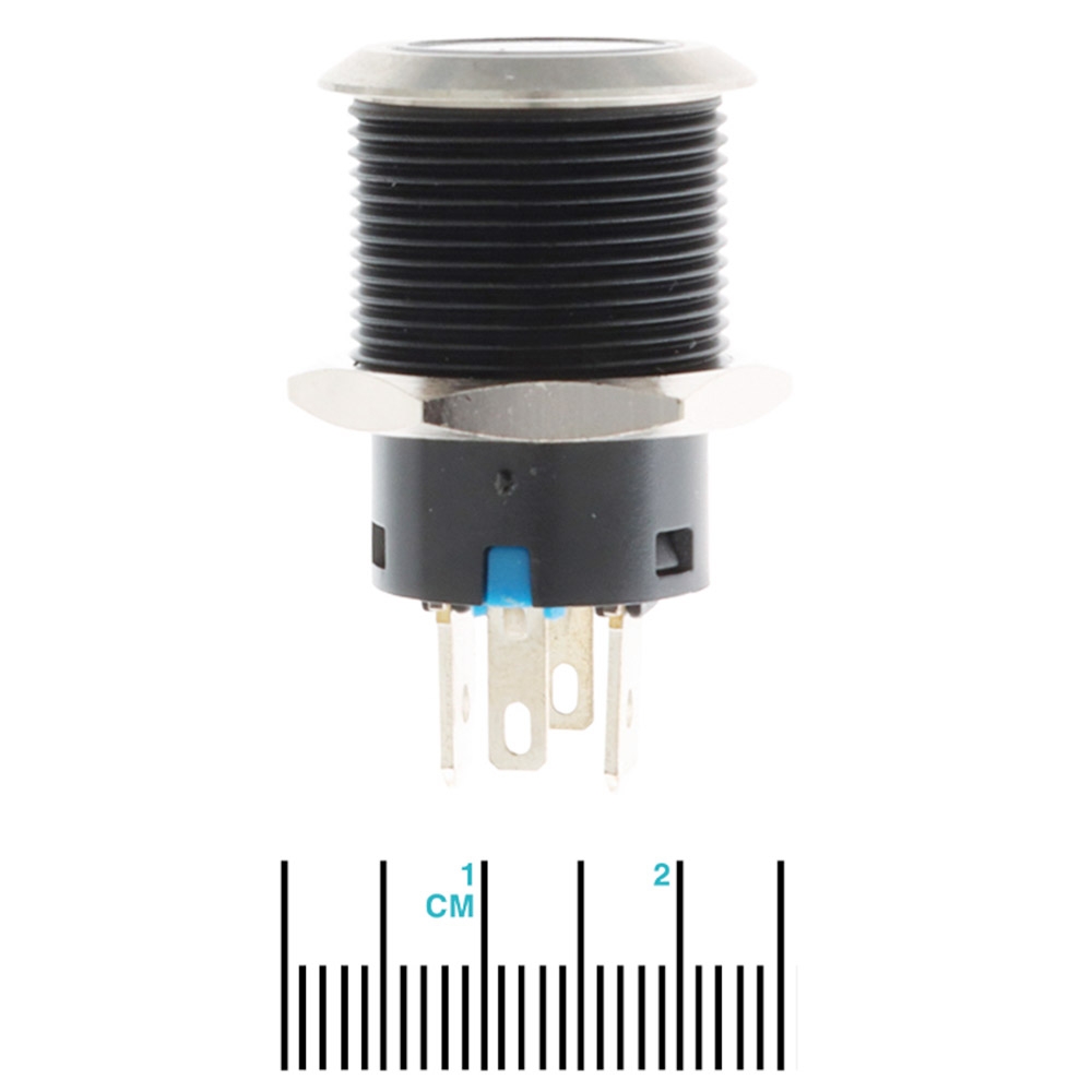 BLA Large Current SS316 Push Button Switch 12V 20A Blue On-Off