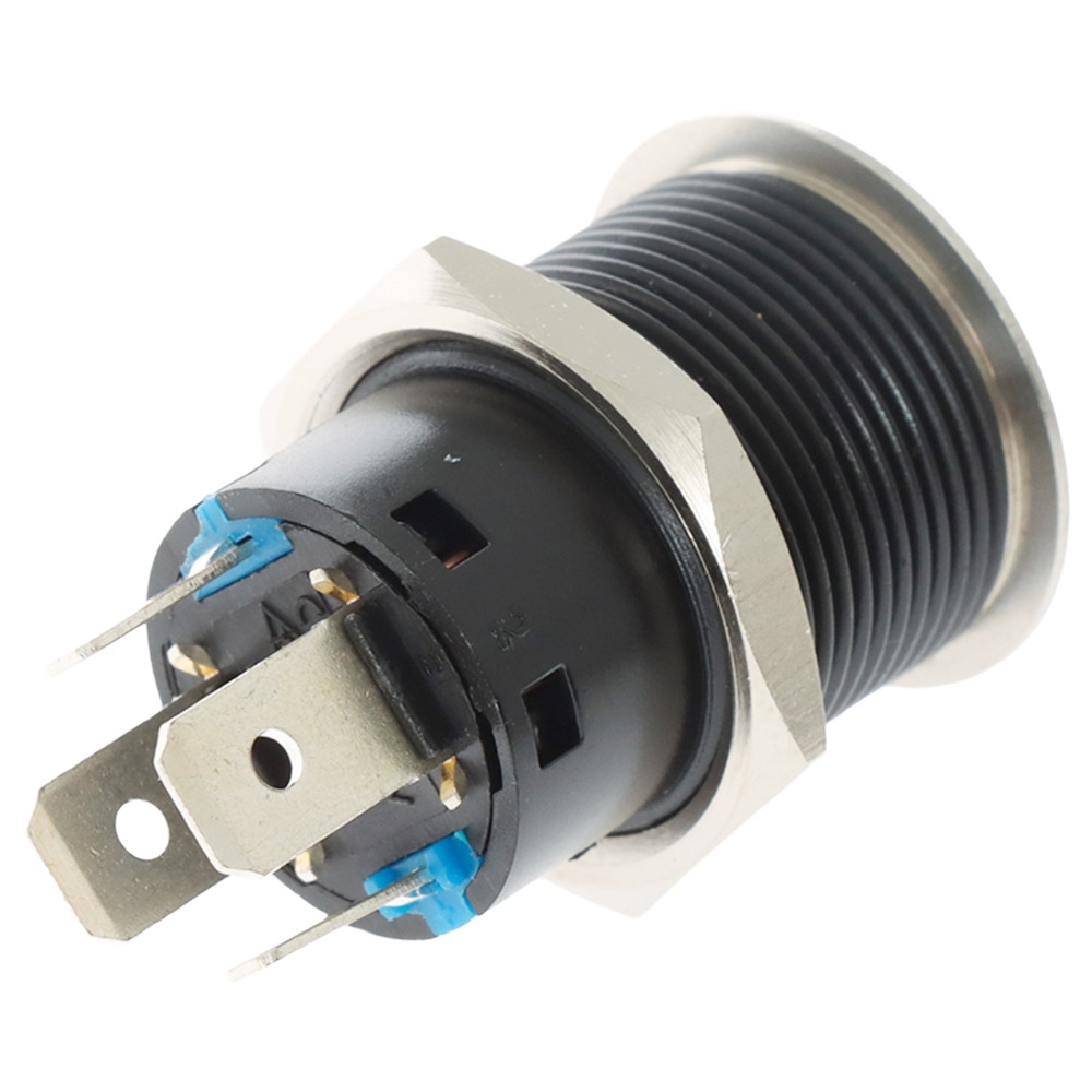 BLA Large Current SS316 Push Button Switch 12V 20A Blue Backlight