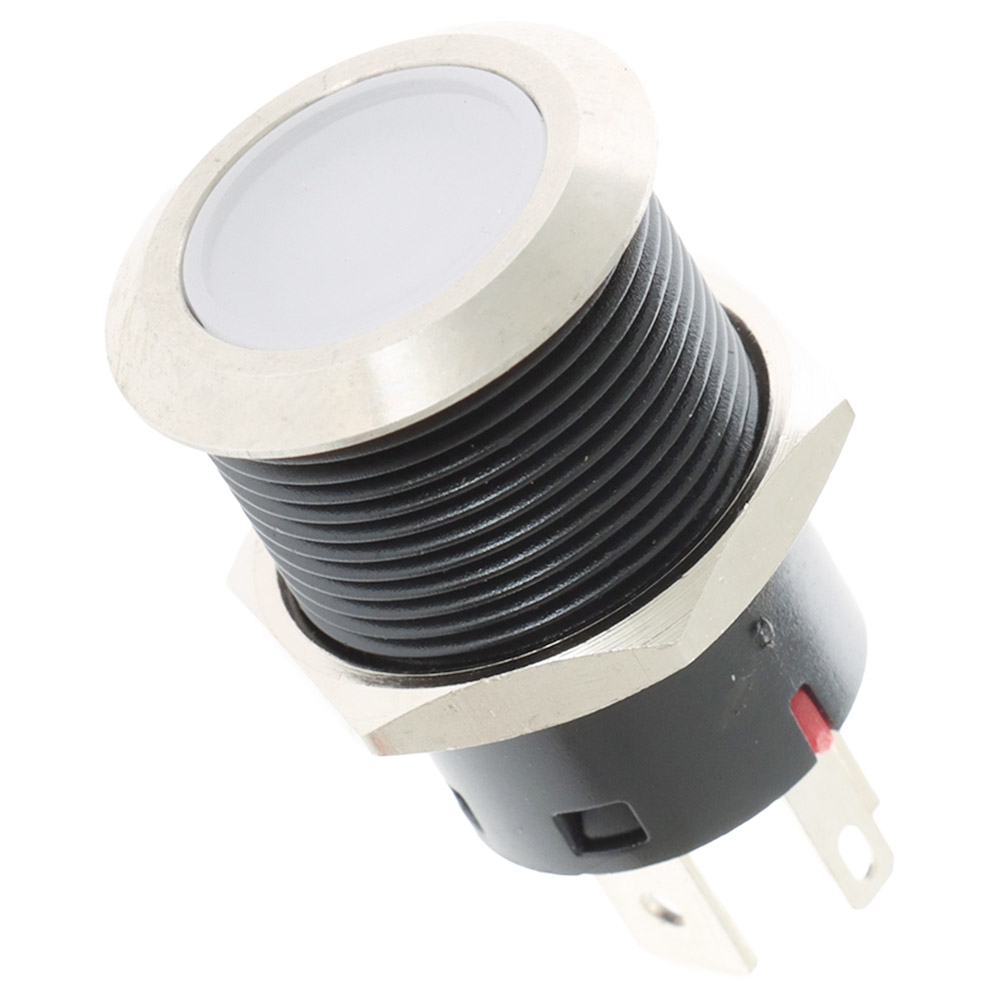 BLA Large Current SS316 Push Button Switch 12V 20A Red Backlight