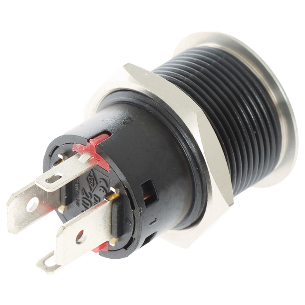 BLA Large Current SS316 Push Button Switch 12V 20A Red Backlight