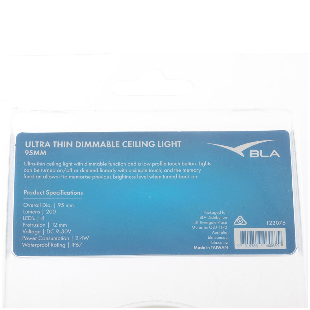 BLA Ultra-Thin Dimmable LED Ceiling Light 95mm 200 Lumens
