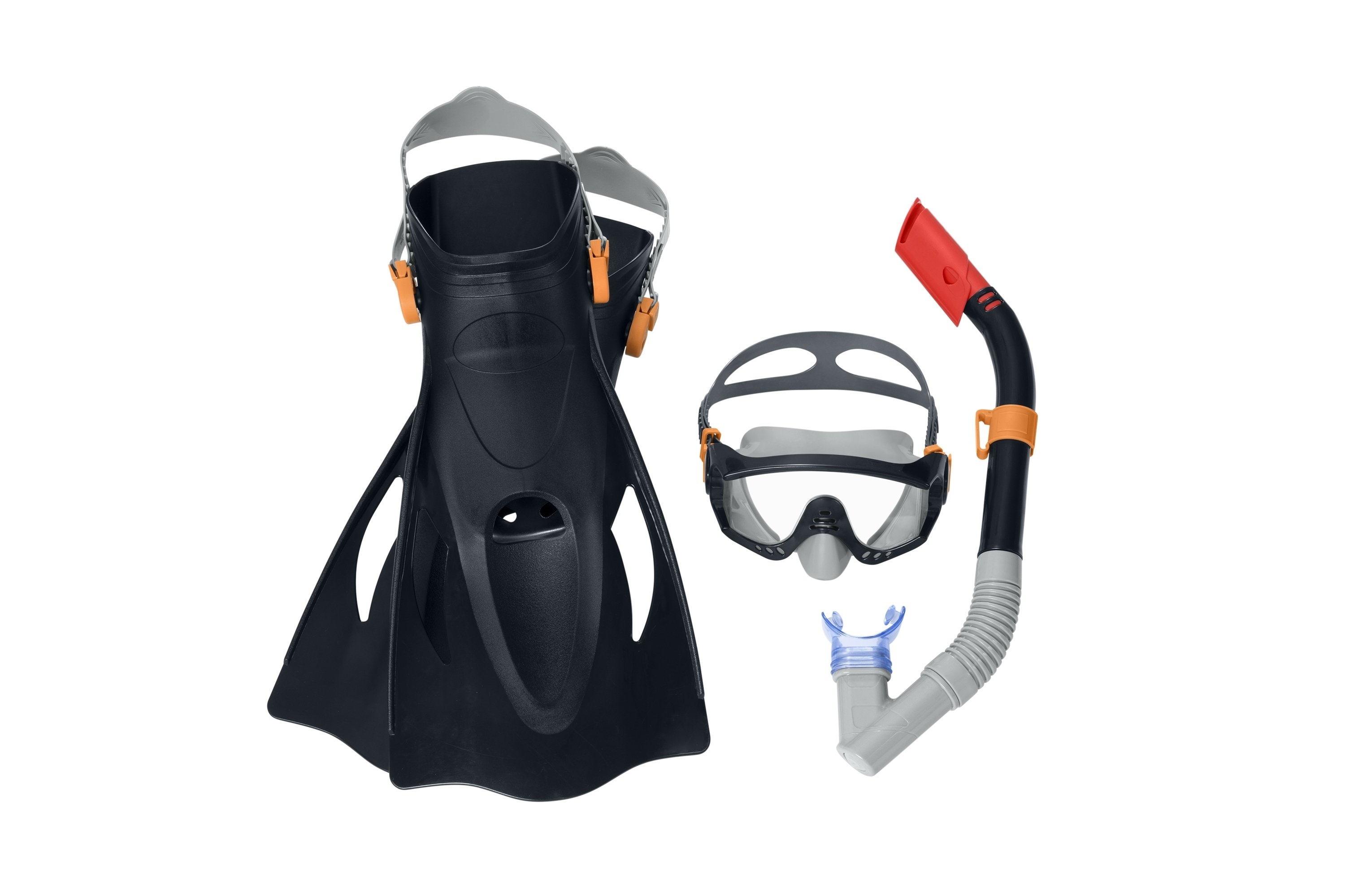 Bestway Spark Wave Mask Snorkel and Fins Set Black Small