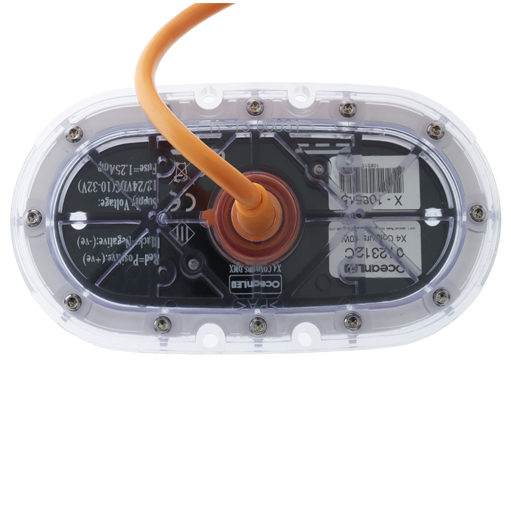 OceanLED X-Series X4 Colours Underwater Light with Stainless Steel Bezel 12V/24V 1150LM