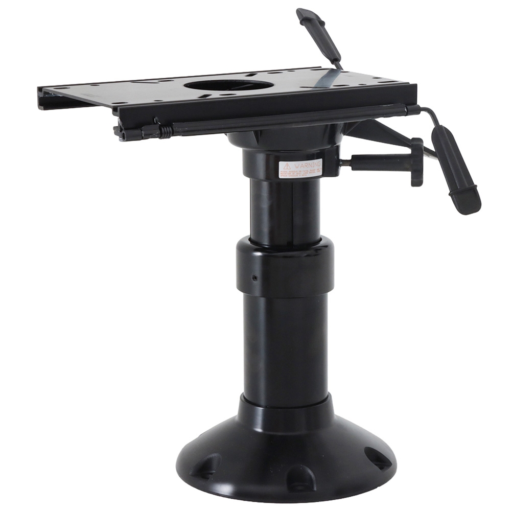 Springfield Heavy Duty Gas Adjustable Boat Seat Pedestal with Slide 380-508mm Black