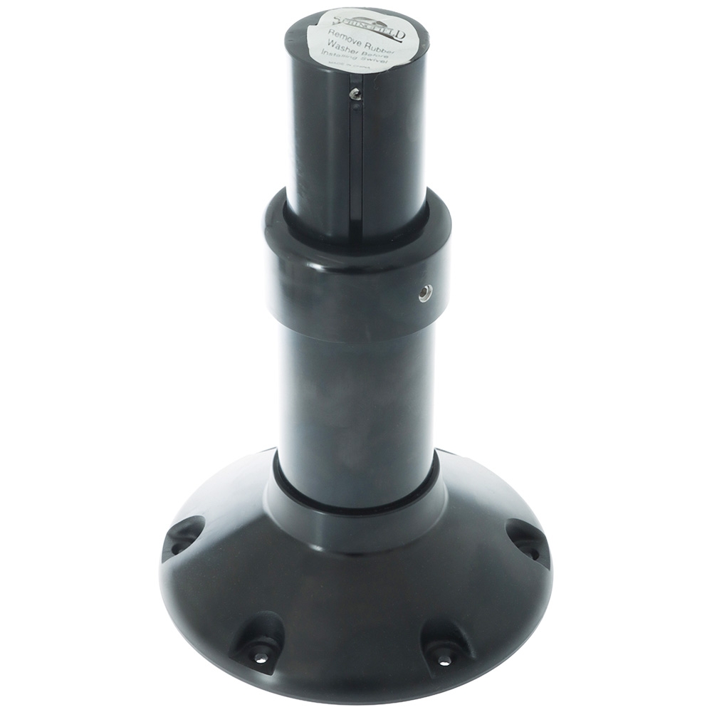 Springfield Heavy Duty Gas Adjustable Boat Seat Pedestal with Slide 380-508mm Black