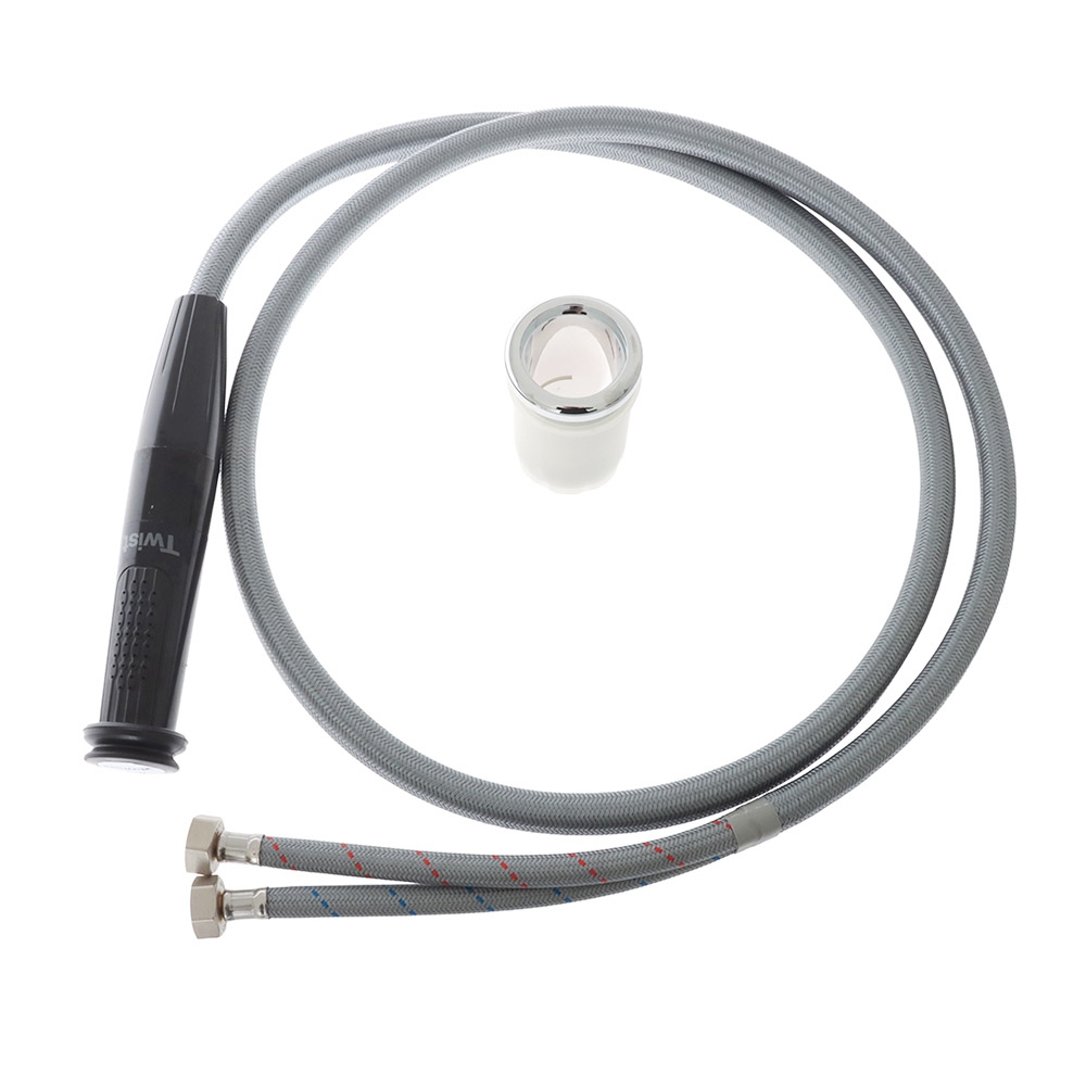 Whale Twist MK2 Deck Shower Straight Mixer 2.1m Black