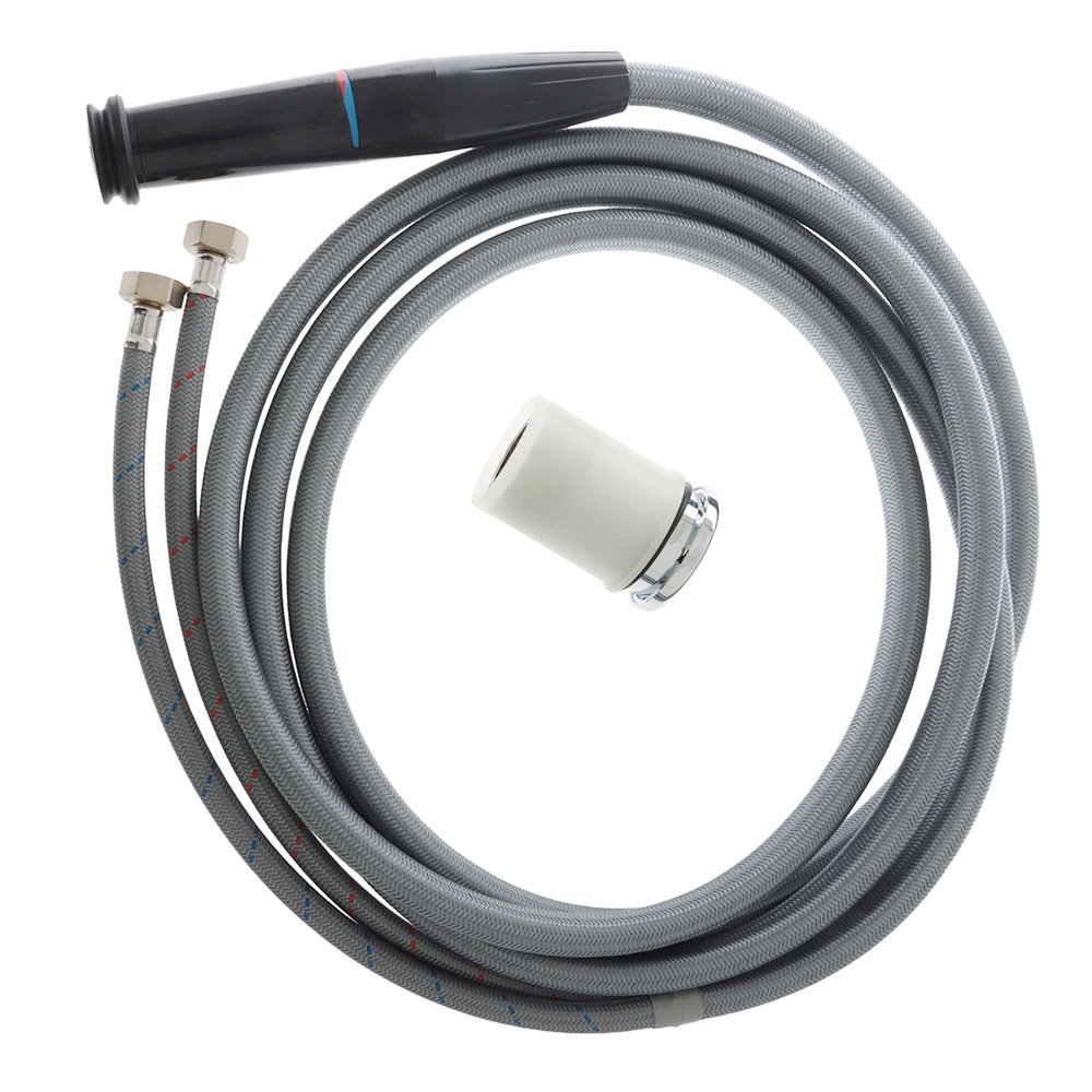 Whale Twist MK2 Deck Shower Angled Mixer 2.1m Black