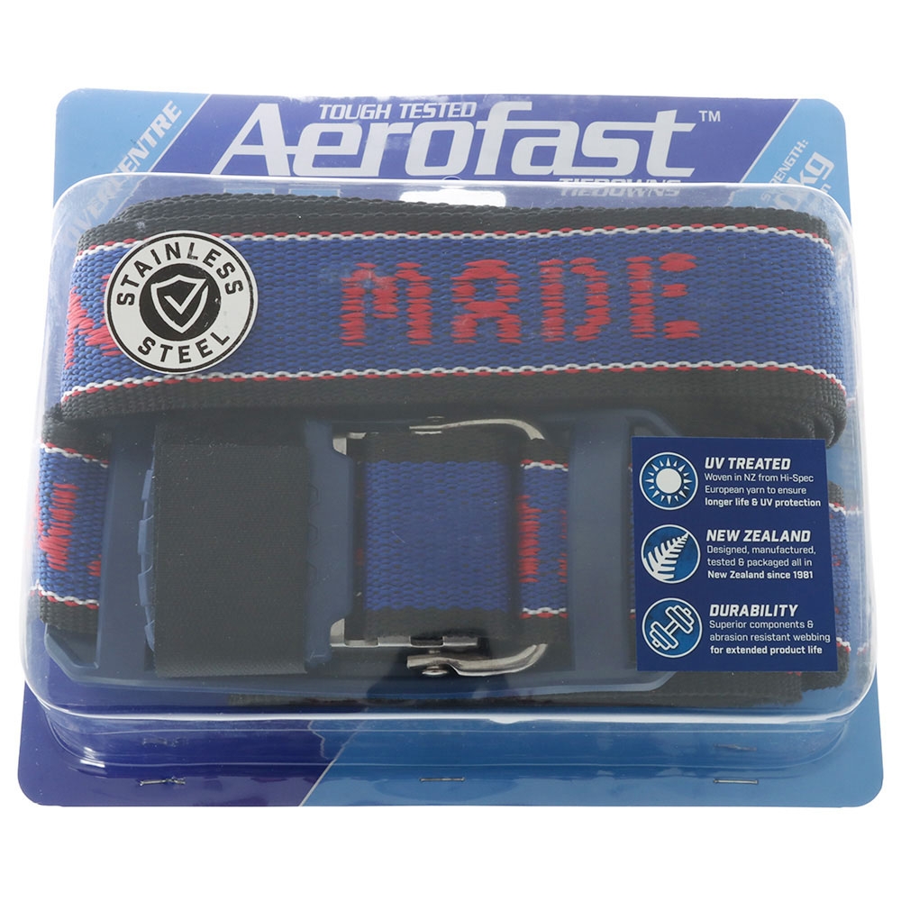 Aerofast Speed Buckle Ratchet Tie Down Straps Rear Transom 50mm x 5m