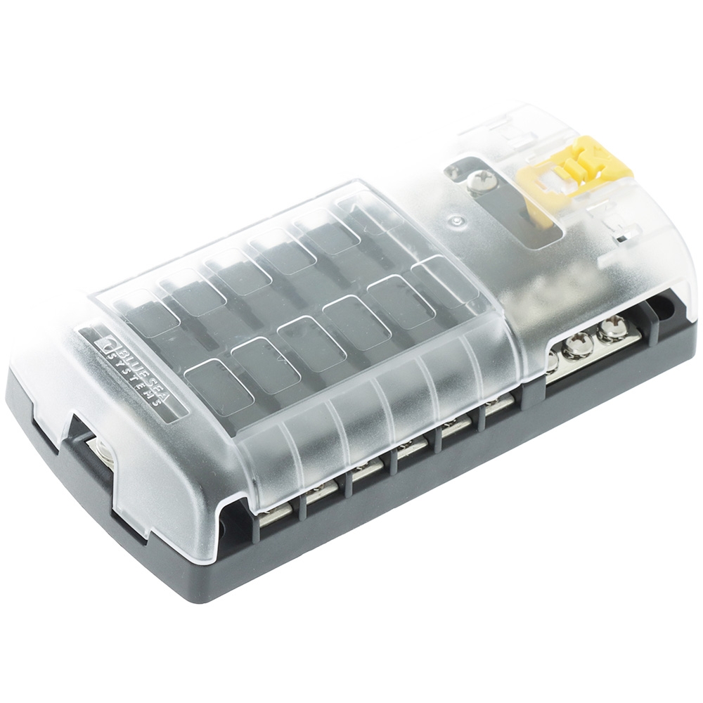 Blue Sea ST-Blade Fuse Block 12 Circuits with Negative Bus and Cover (No Retail Packaging)