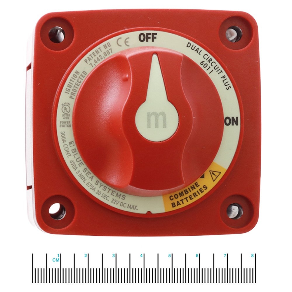 Blue Sea Mini Add-A-Battery Switch and Charging Relay Kit 65A