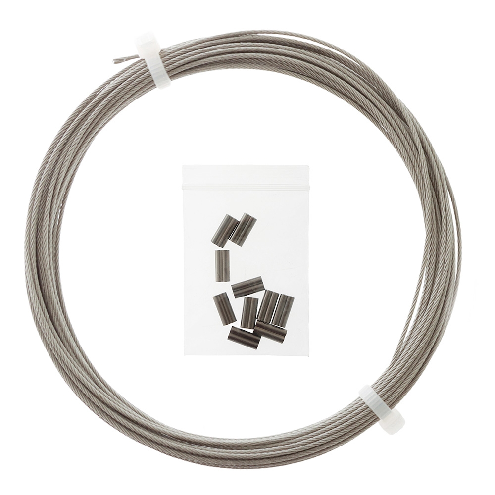Sea Harvester 7x7 Stainless Steel Wire 10m 90kg 1mm with 10 Crimps