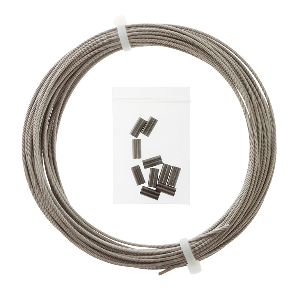 Sea Harvester 7x7 Stainless Steel Wire 10m 148kg 1.3mm with 10 Crimps