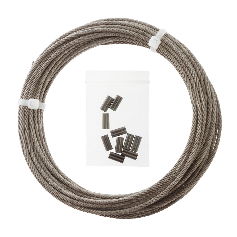 Sea Harvester 7x7 Stainless Steel Wire 10m 2mm 370kg with 10 Crimps