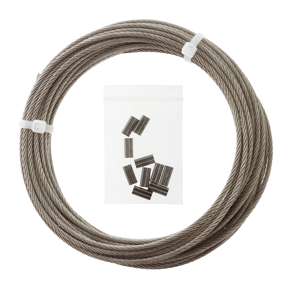 Sea Harvester 7x7 Stainless Steel Wire 10m 415kg 2.4mm with 10 Crimps