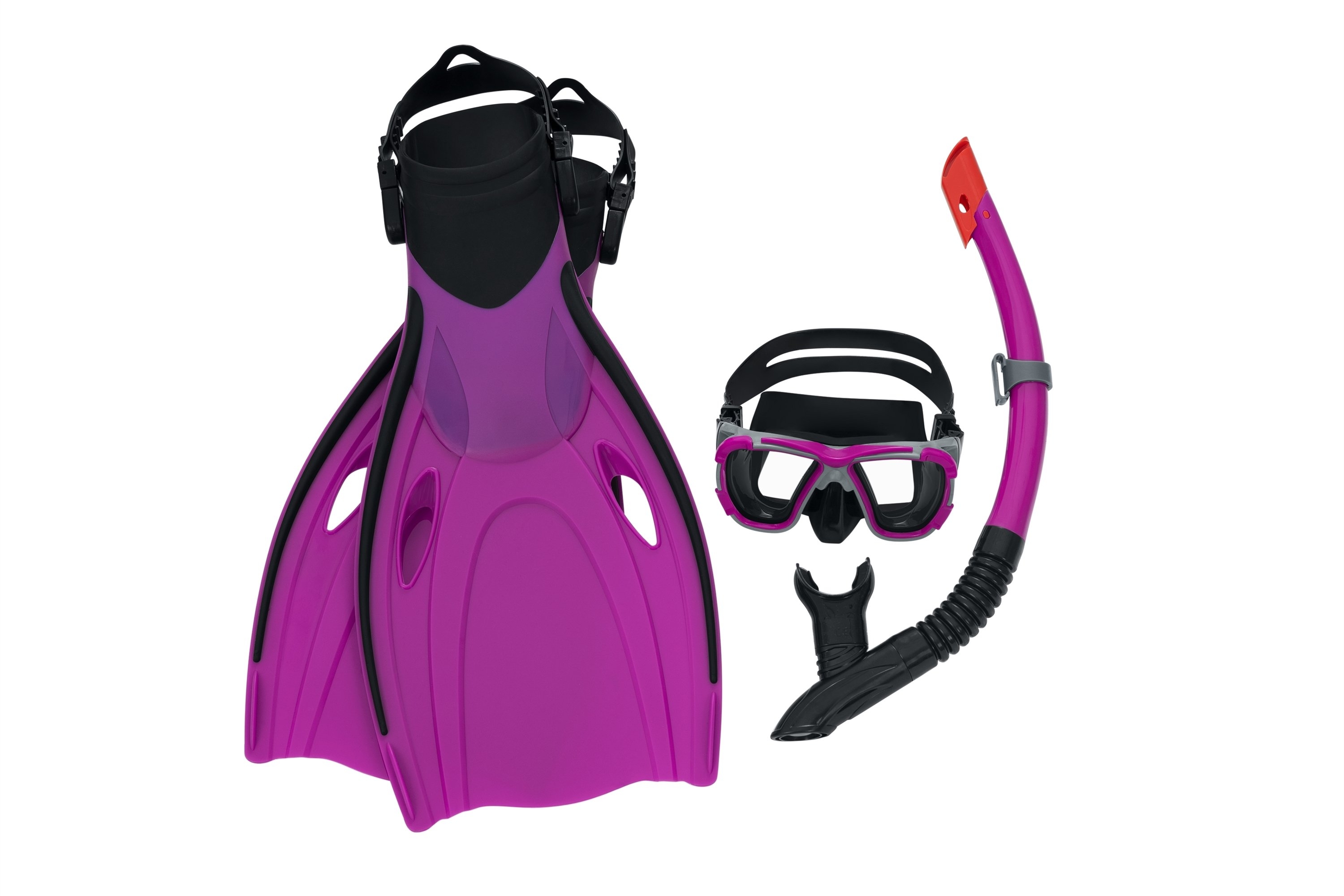 Bestway Inspira Pro Mask Snorkel and Fins Set L/XL Pink