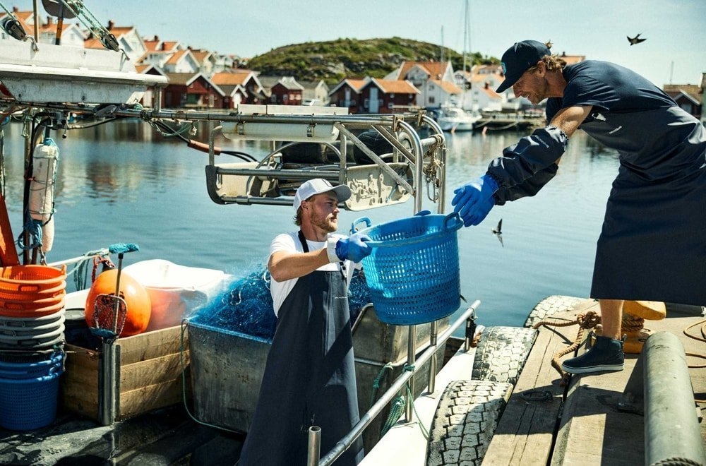 Grundens Bris 96 Commercial Fishing Apron 115cm Navy