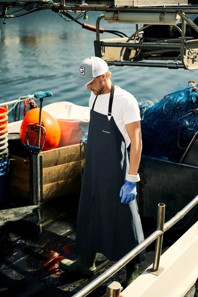 Grundens Bris 96 Commercial Fishing Apron 115cm Navy