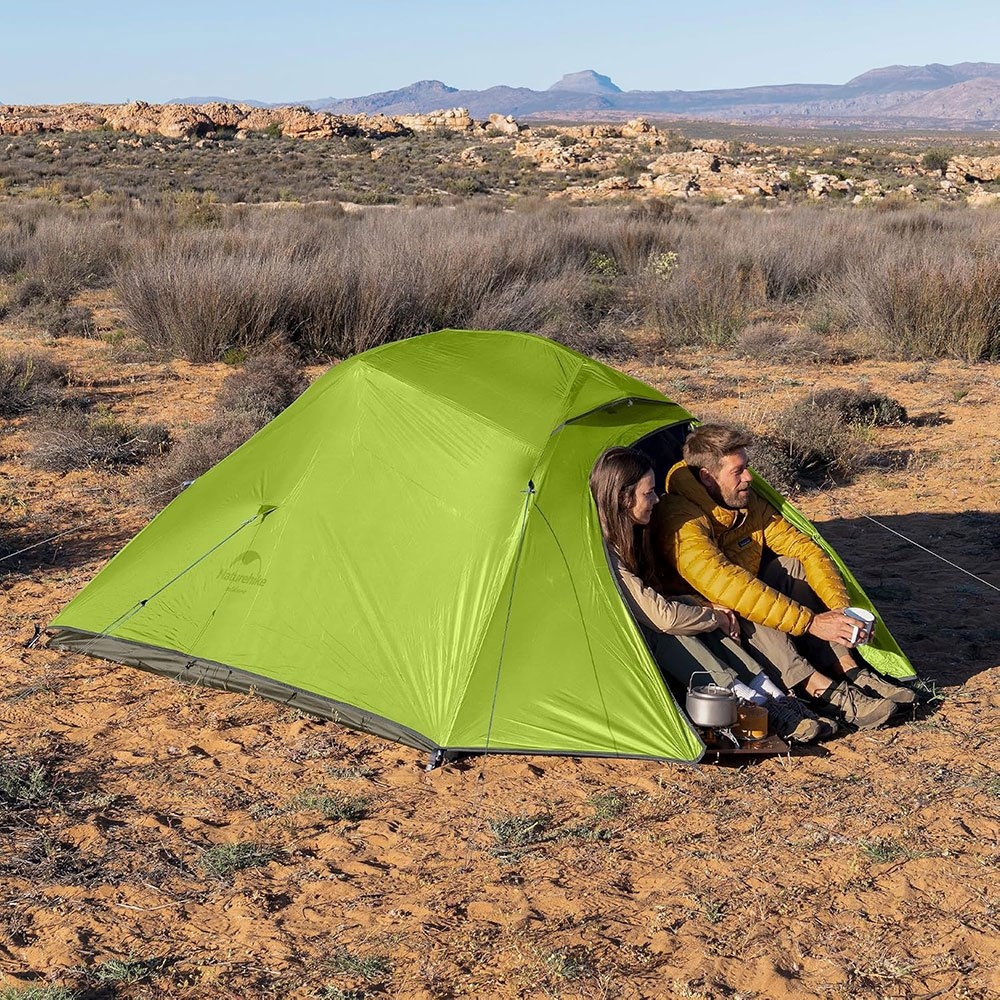 Naturehike Cloud Up 3-Person Ultralight Backpacking Tent Mustard Green